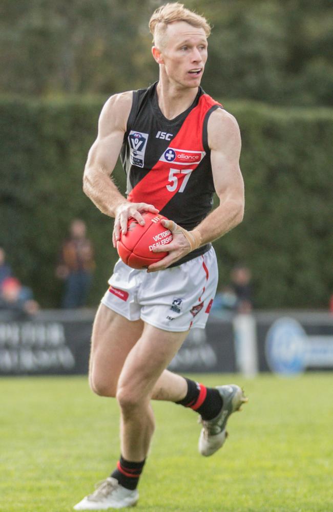 Nick Hind starred for Essendon’s VFL side last year. Picture: Kadek Thatcher.