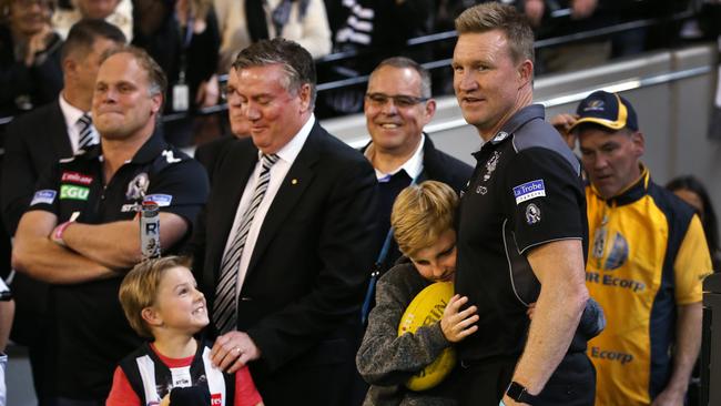 Nathan Buckley and the Pies are all on the same page. Picture: Michael Klein