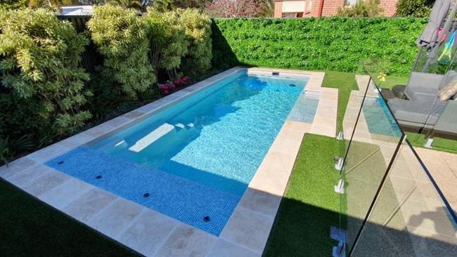 A backyard pool installed by Vasa Pool Designs. Picture: Instagram