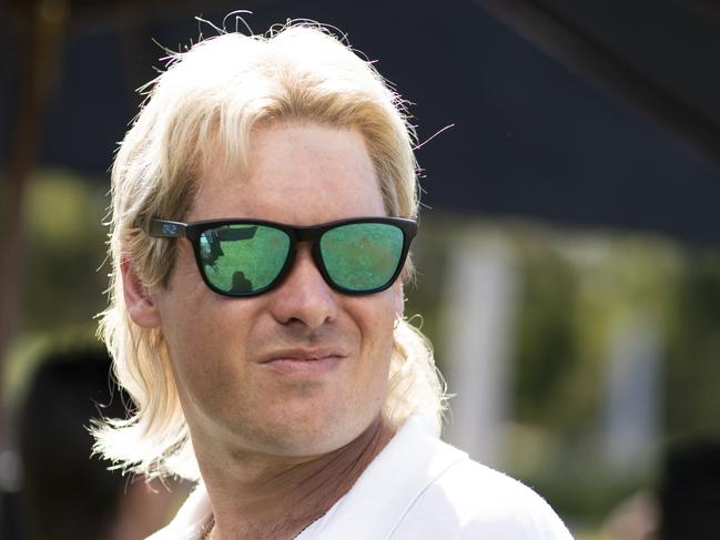 Alex Williams as Shane Warne in Warnie. PIcture: Nine