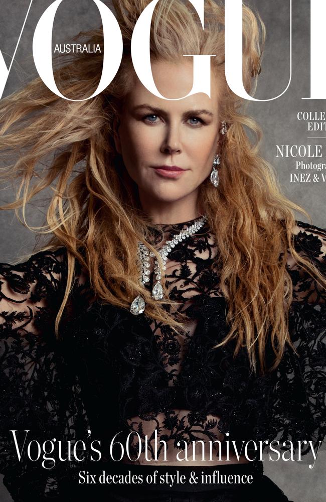 Nicole Kidman fronts the Vogue Australia December 2019 issue, it’s 60th anniversary edition.