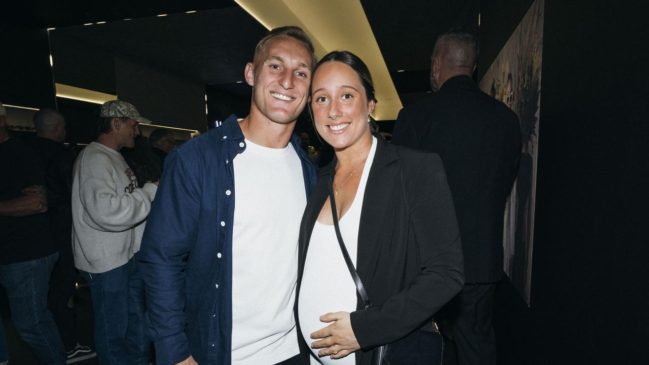 Gold Coast Titans player Tanah Boyd and partner Jacqui Yorston