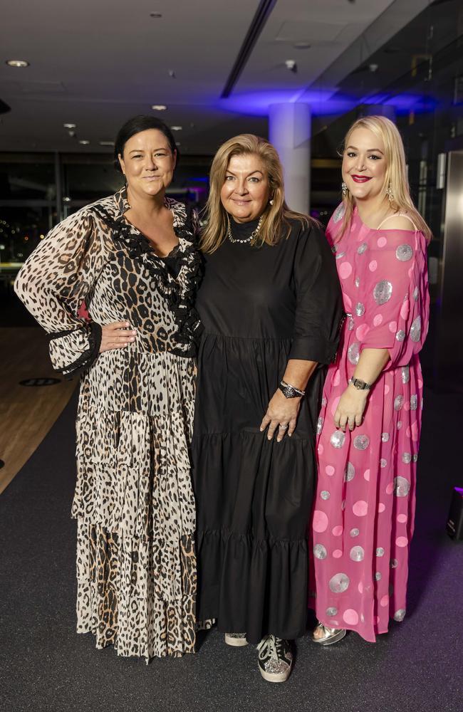 Carla Haddan, Tracey Watkins and Lady Mayoress Nina Schrinner. Picture: Jared Vethaak