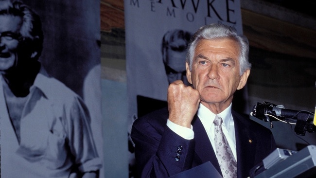 Former prime minister Bob Hawke alongside his then-treasurer Paul Keating were the masterminds behind major economic reforms in the 1980s. Picture: Getty Images