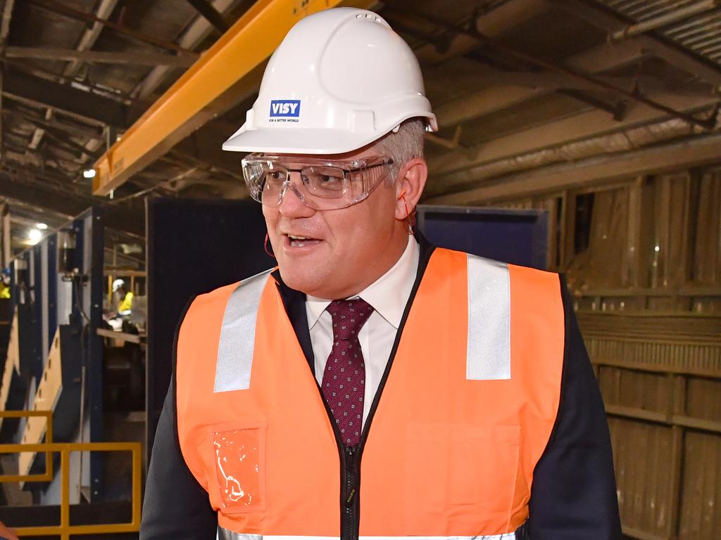 Prime Minister Scott Morrison has been touring Queensland and spruiking the federal budget ahead of the October 31 state election. (Photo by Darren England – Pool/Getty Images)