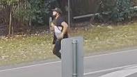 Strike Force Breve detectives wish to speak with the man in the footage seen running down Masonite Rd at Heatherbrae before throwing an object onto the roof of a business on August 29, 2021. Picture: NSW Police