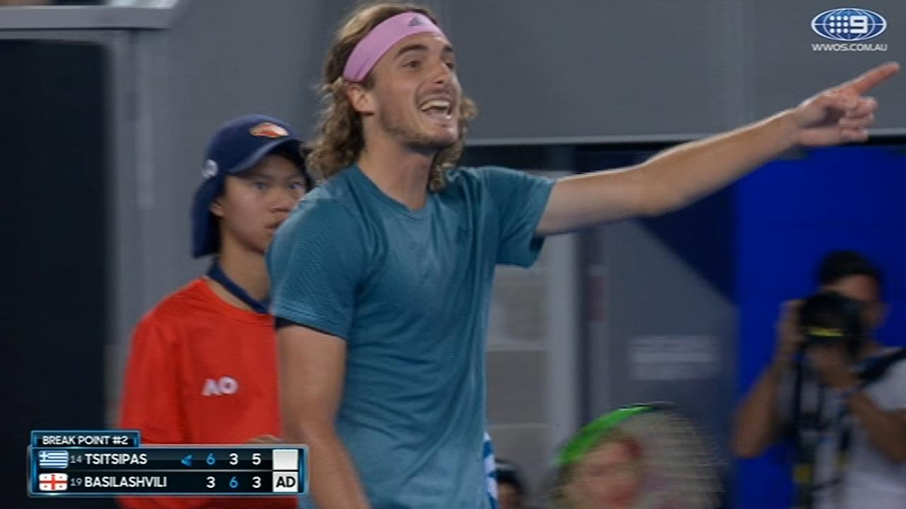 Stefanos Tsitsipas was NOT happy.