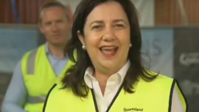 Annastacia Palaszczuk says hosting the grand final would be a once in a lifetime opportunity. Picture; Twitter.