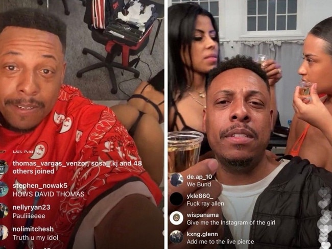 Paul Pierce ran a raunchy Instagram Live.