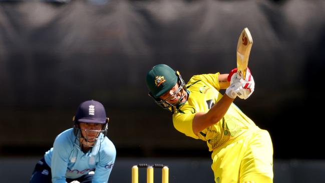 Ashleigh Gardner batting for Australia. Picture: Getty Images