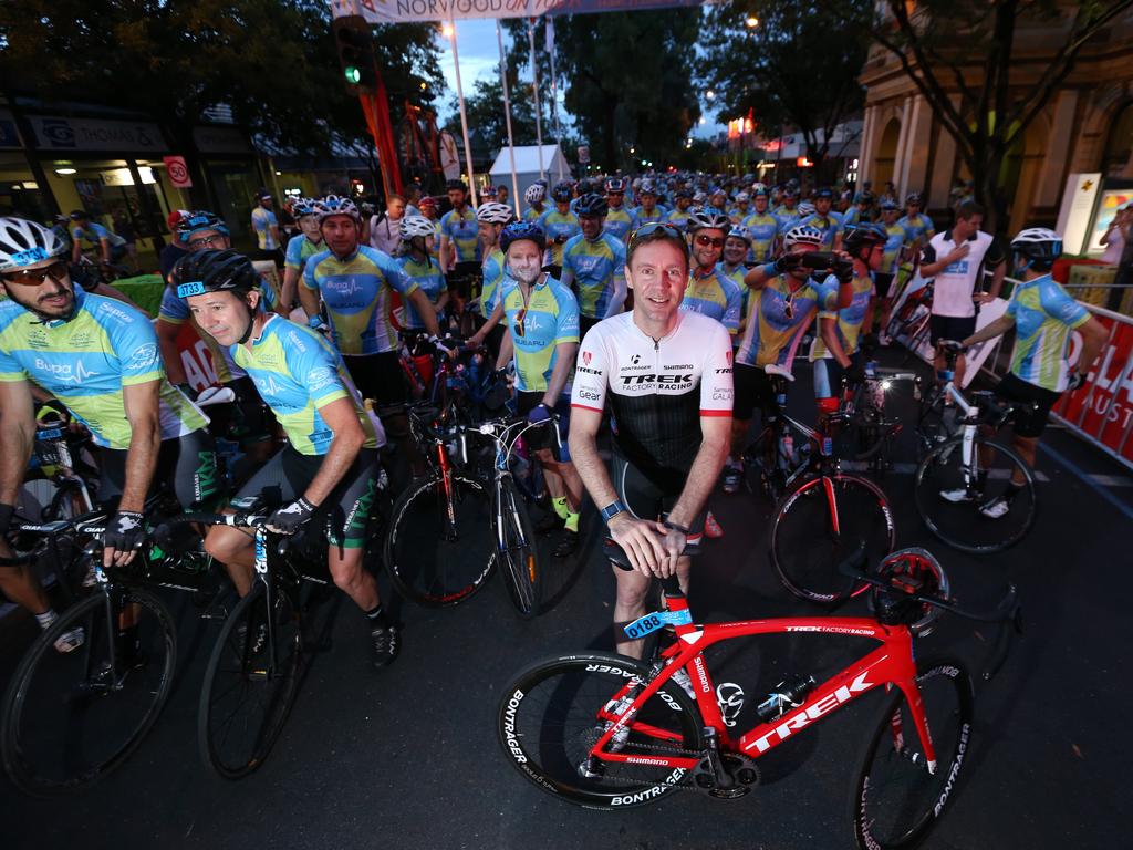 Former German world cycling champion Jens Voight ready to lead the tour. Photo: Tait Schmaal.