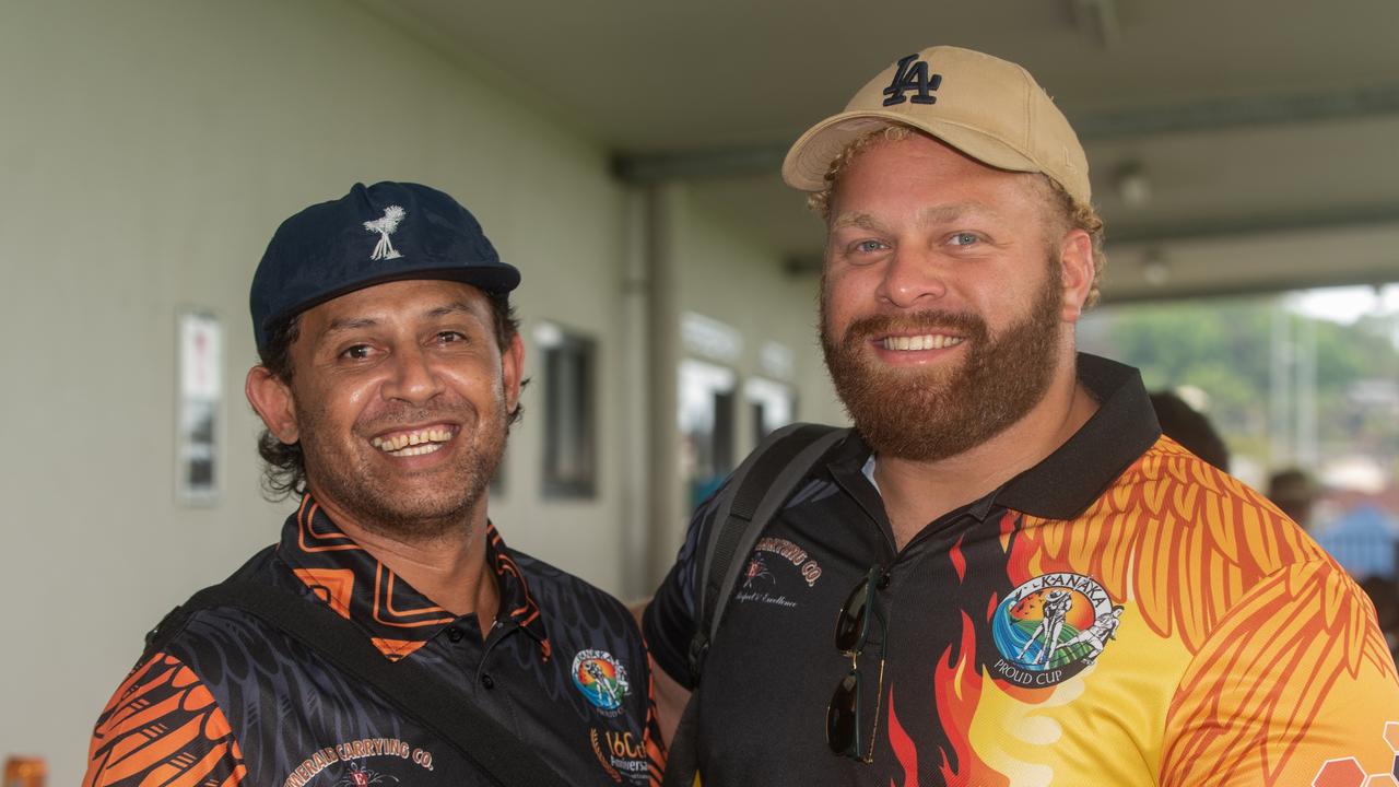 Aaron Barba and Jaspar Youse at the Kanaka Proud Cup. Saturday 4 November 2023 Picture: Michaela Harlow
