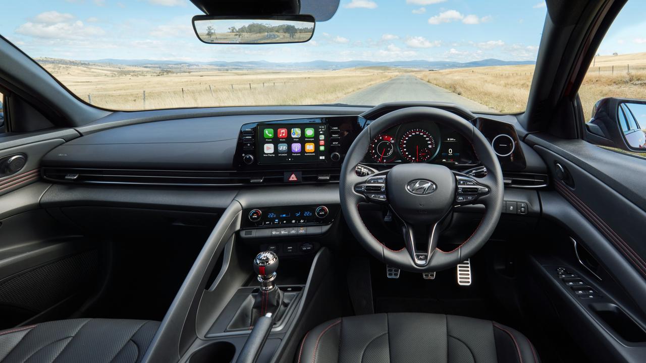 The i30 is well equipped with plenty of connectivity and safety tech.