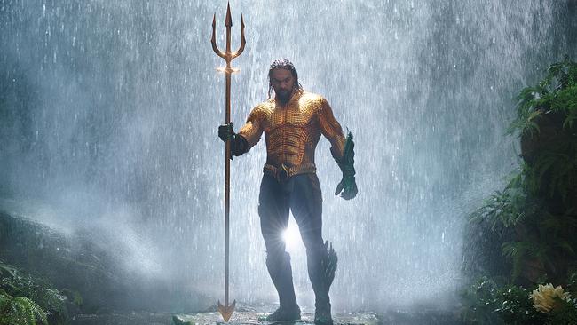 Jason Mamoa in Aquaman.