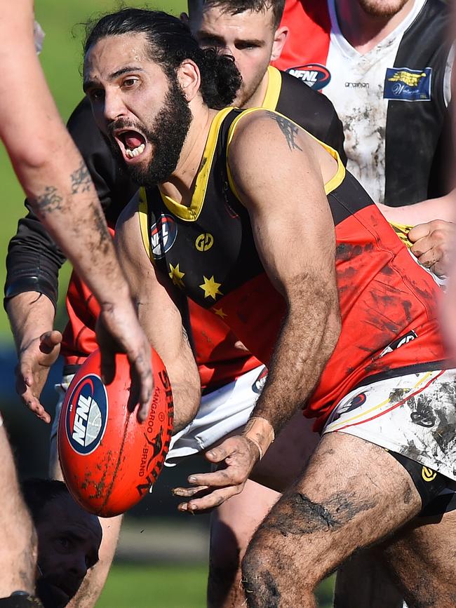 Peter Hood in action for Fitzroy Stars. Picture: Josie Hayden