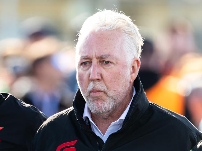 LAUNCESTON, AUSTRALIA - AUGUST 18: (L-R) Mark Skaife and Shane Howard during the Ned Whisky Tasmania Supersprint, part of the 2024 Supercars Championship Series at Symmons Plains Raceway, on August 18, 2024 in Launceston, Australia. (Photo by Daniel Kalisz/Getty Images)