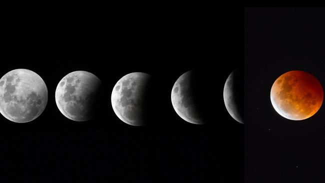 Residents in Australia will be treated to a total lunar eclipse this Friday Picture: NCA NewsWire / Dan Peled