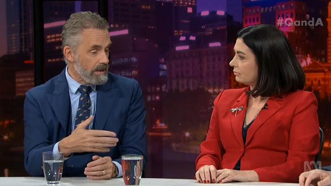 Jordan Peterson and Labor MP Terri Butler on Q&A.