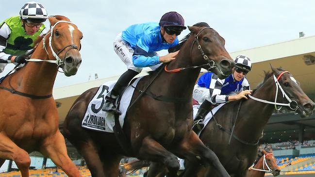 SYDNEY, AUSTRALIA - DECEMBER 05: Josh Parr on Edison wins race 5 the Iron Jack Handicapduring Sydney Racing at Rosehill Gardens on December 05, 2020 in Sydney, Australia. (Photo by Mark Evans/Getty Images)