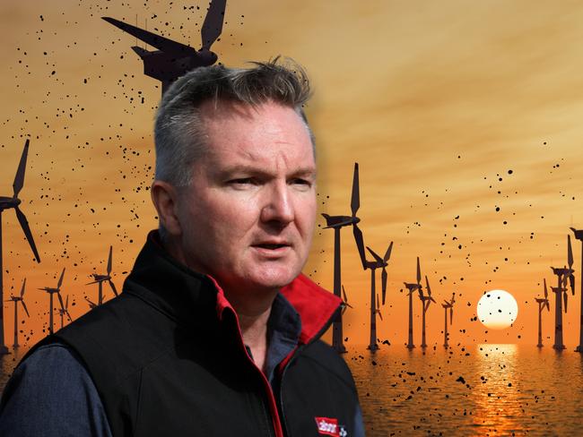 Chris Bowen doubles down on Labor’s rollout of offshore wind farms.