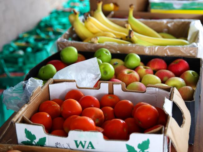 There is a range of fresh fruit and vegetables for shoppers to chose from.