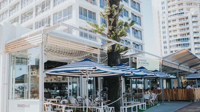 Sandbar on the Espanade at Surfers Paradise.