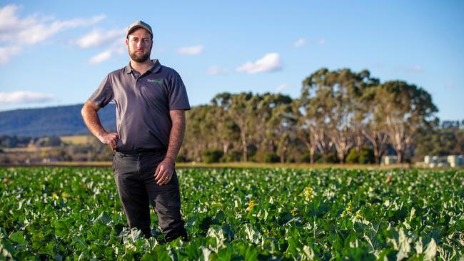 Bairnsdale farmer Kane Busch says Ag tech is emerging as huge area for jobs growth. Picture: Mark Stewart