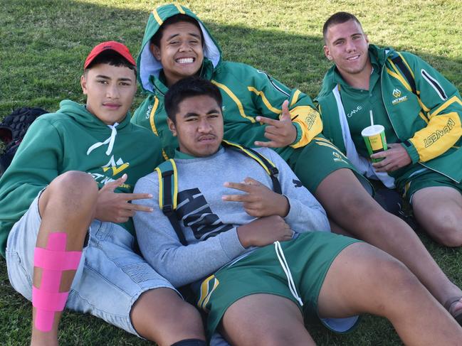 Kane, Anthony, Mahono and David from Metropolitan West at the QLD Secondary Schools Rugby League Carnival