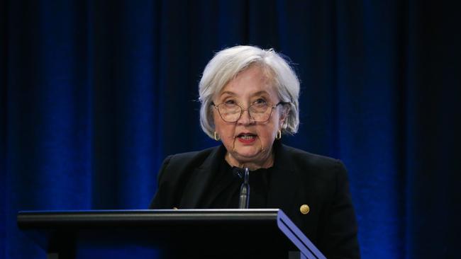 National Children's Commissioner Anne Hollonds speaks at the official launch of Homelessness Week 2024 in Sydney. Picture: NewsWire / Gaye Gerard