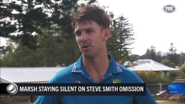 Marsh stays silent on Steve Smith omission