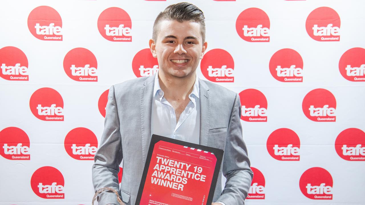 TOP JOB: Darcy Culley, a Goodna TAFE Heavy Commercial Automotive apprentice who has won Apprentice of the Year in his field.