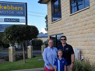 COME TO KOBBERS: Regi Lehman, Ben Clemens, and their daughter Amara are here to welcome any newcomers or locals wanting a home away from home. Picture: Emily Bradfield