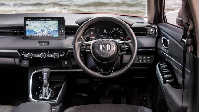 The dashboard of a Toyota C-HR. Picture: Thomas Wielecki