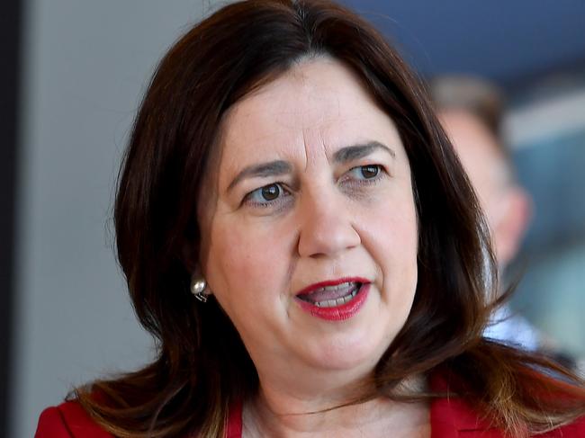 BRISBANE, AUSTRALIA - NewsWire Photos September 23, 2021: COVID-19 press conference with Queensland Premier Annastacia Palaszczuk at the new Pinkenba Vaccination Centre, Brisbane International Cruise Terminal.Picture: NCA NewsWire / John Gass