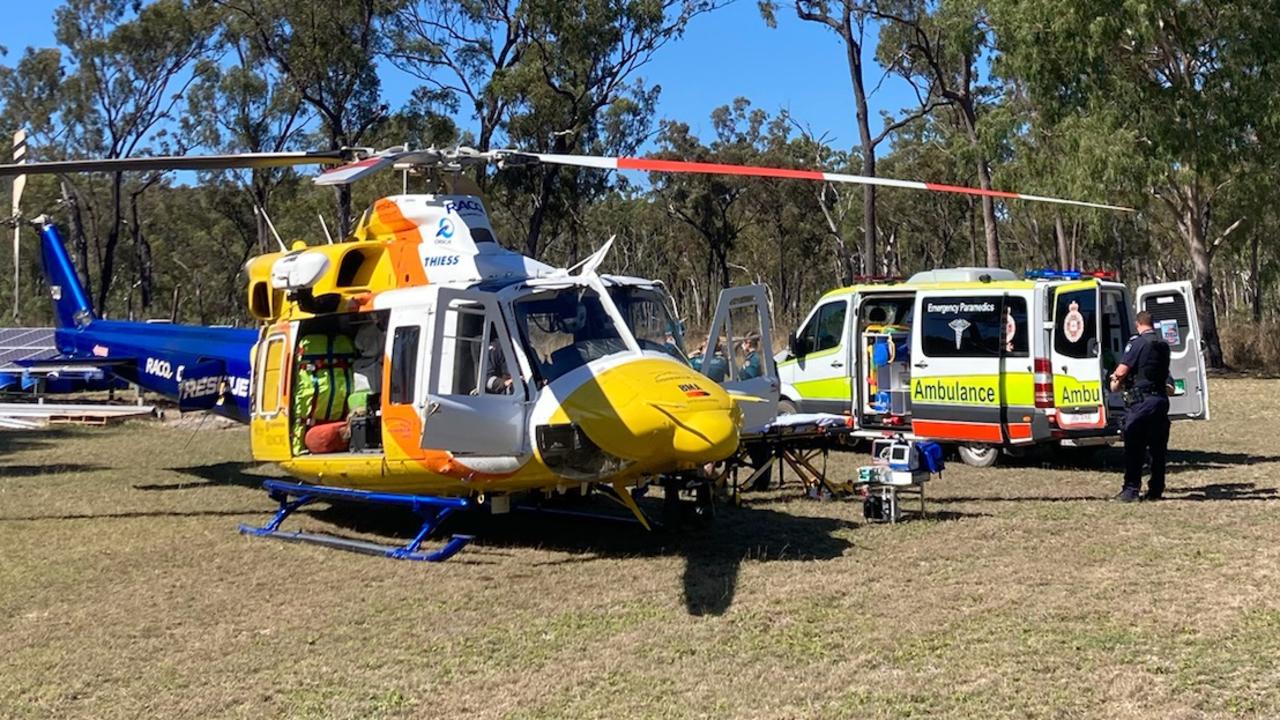 The RACQ CQ Rescue helicopter flew 277km on the Bogie task for a total task time of three hours and 49 minutes. Picture: RACQ CQ Rescue