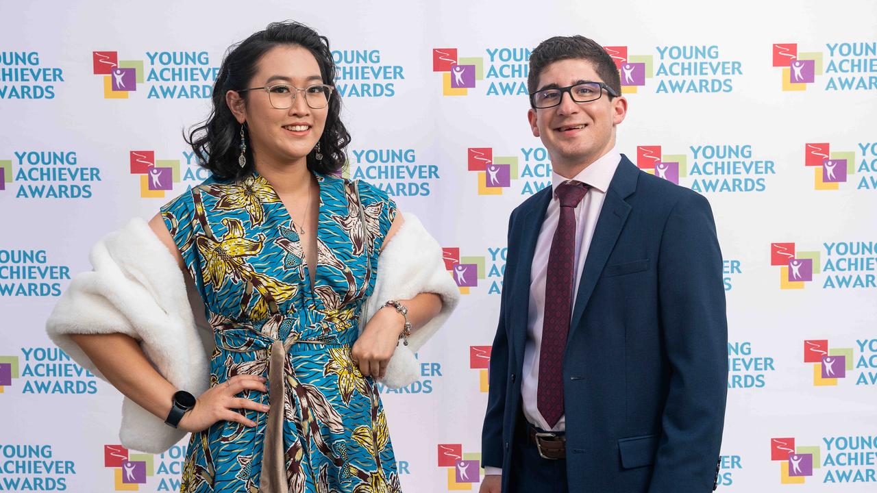 Shanae Kuo &amp; Jordy Humphreys at the NT Young Achiever Awards. Picture: Pema Tamang Pakhrin