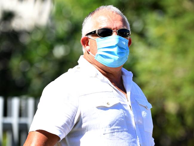 Chris Condon leaving the Townsville Courthouse. Picture: Alix Sweeney