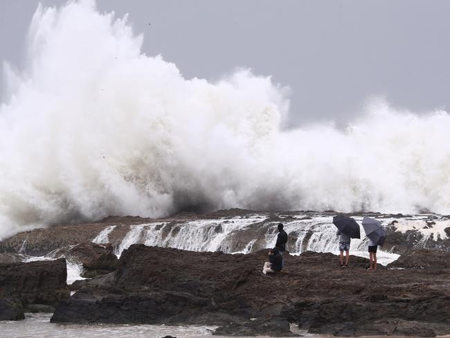 Scenes from Coolangatta as wild weather lashed The Gold Coast. Photograph: Jason O'Brien