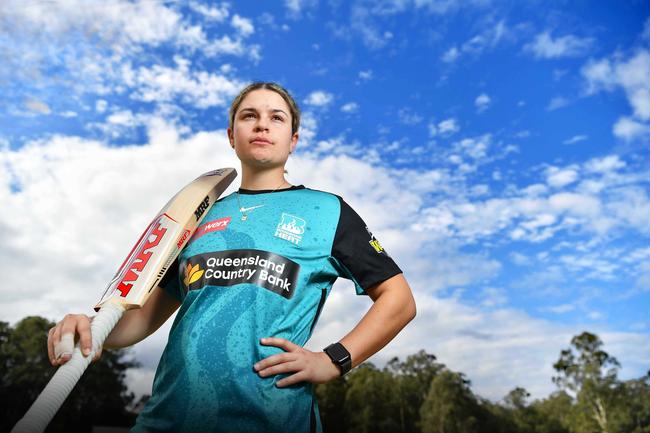 Brisbane Heat’s new signing Mikayla Wrigley. Picture: Patrick Woods.