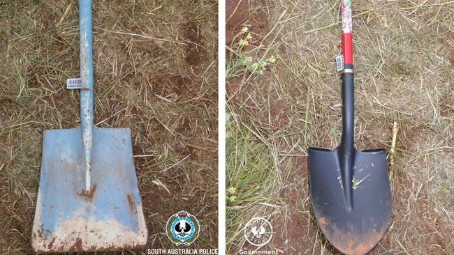 More tools found at the scene where the torso of Geoffrey McLean was recovered. Picture: SA Police