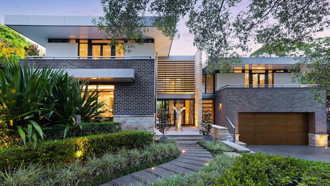 In northern Sydney, 33 Burns Road at Wahroonga. The house drew 50 qualified buyers in its first week on the ­market. Its sale price has not been disclosed but it came with a price guide of $12m.