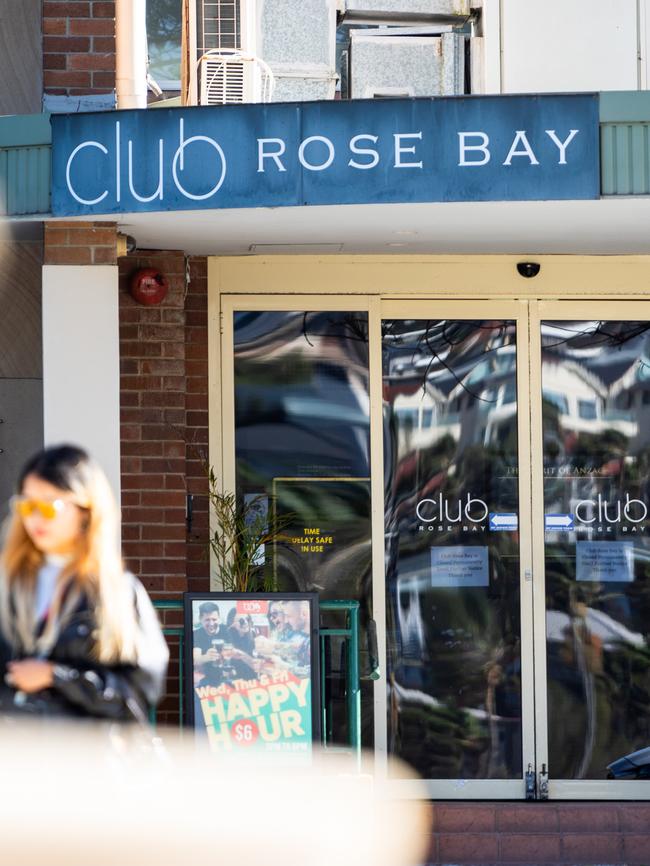 Club Rose Bay suddenly closed in August. Photo: Tom Parrish