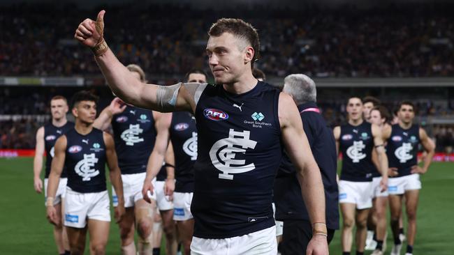 Patrick Cripps led from the front again for Carlton this year. Picture: Michael Klein