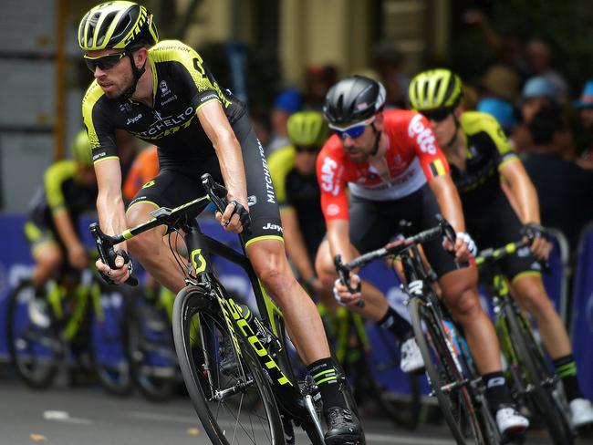 Damien Howson of Australia and Mitchelton-Scott competes during stage six of the 2018 Tour Down Under.