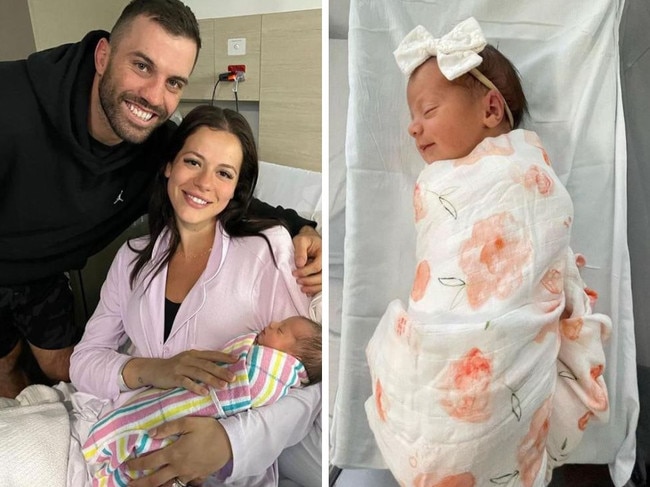 James Tedesco and his wife Maria have welcomed their first child.