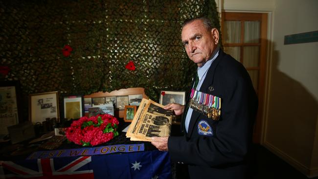 Older generation ... Victoria Cross recipient Keith Payne will be 81 when he makes the trip to Gallipoli in August. Picture: Kit Wise