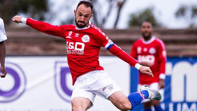 Ivan Franjic in action for Melbourne Knights: Picture: Mikko Robles