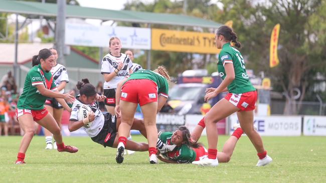 Action from the Souths Logan v Wynnum-Manly match.