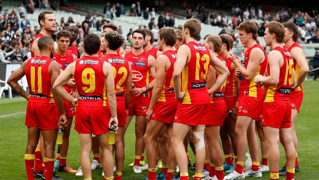 The Suns need to lift against the Swans. Picture: Michael Willson/AFL Photos via Getty Images