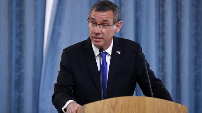 Melbourne-born Mark Regev has spent more than 15 years serving as a bulwark for the Jewish state in times of calamity. Picture: Getty Images